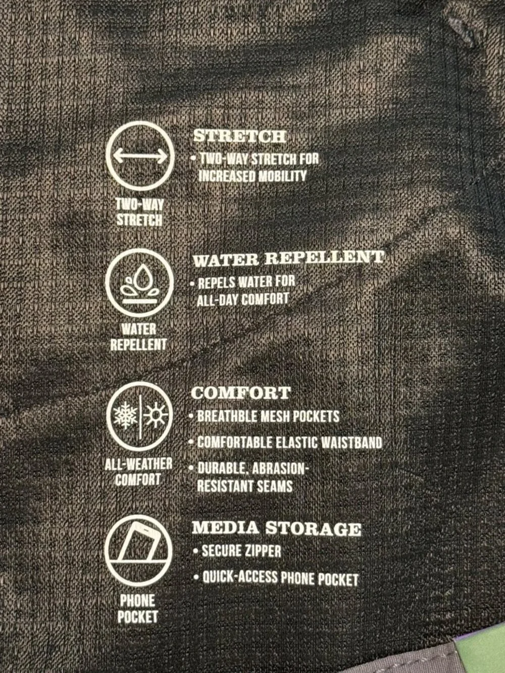 Orvis Trek Pant Mens 40x30 Forged Iron Eco Water-Repellent Stretch Nylon Spandex